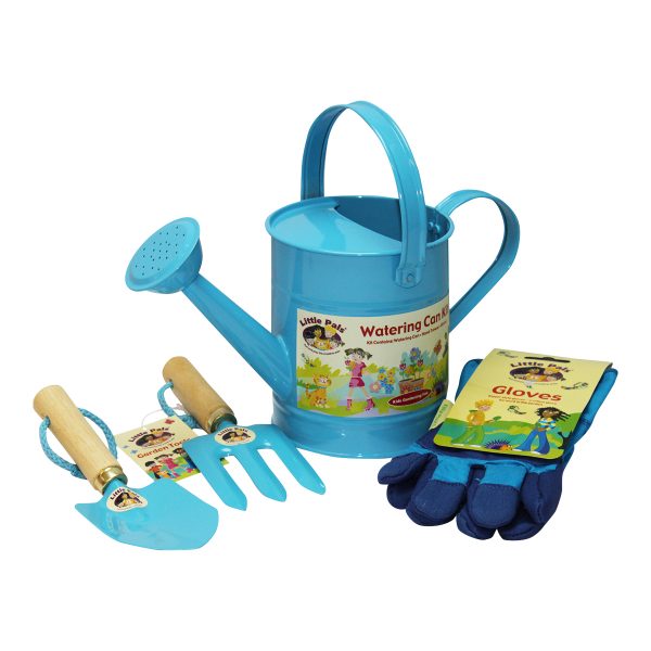 childrens watering can set, blue