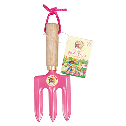 Fork, pink childrens gardening starter set pink hand fork