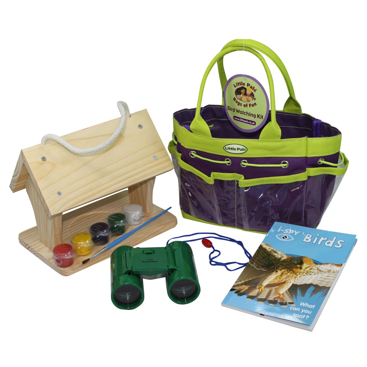 Childrens Bird Watching Kit Binoculars Bird Feeder Spotter